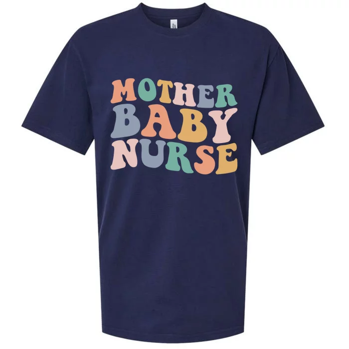 Groovy Mother Nurse Postpartum Mom Nursing Gift Sueded Cloud Jersey T-Shirt