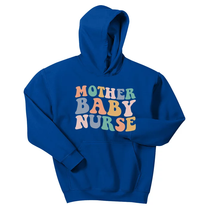 Groovy Mother Nurse Postpartum Mom Nursing Gift Kids Hoodie