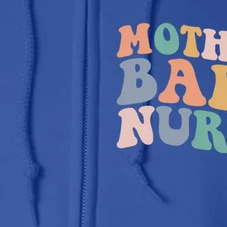 Groovy Mother Nurse Postpartum Mom Nursing Gift Full Zip Hoodie