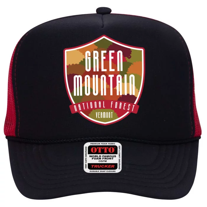 Green Mountain National Forest – Vermont Gift High Crown Mesh Trucker Hat