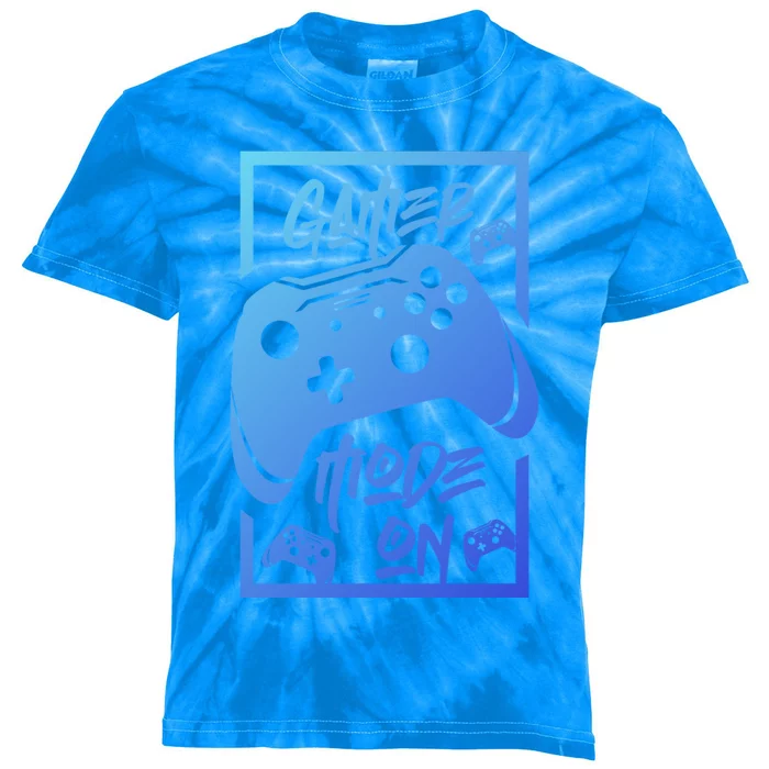 Gamer Mode On! Funny Gift Kids Tie-Dye T-Shirt