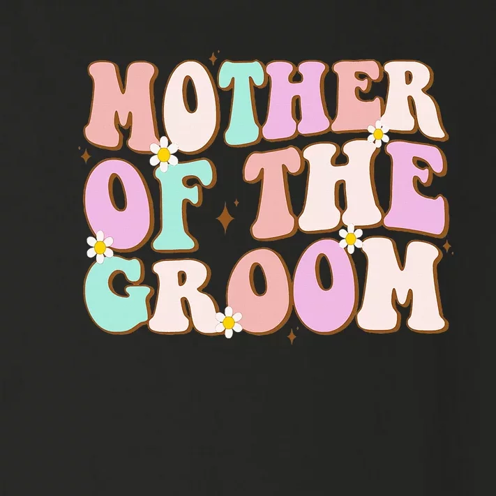 Groovy Mother Of The Groom Wedding Shower Mom From Groom Toddler Long Sleeve Shirt