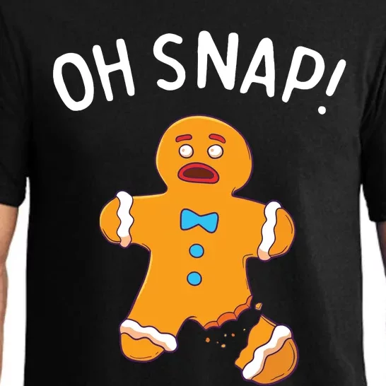 Gingerbread Man Oh Snap Christmas Funny Cookie Baking Gift Short Sleeve Pajama Set