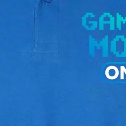 Gaming Mode On Gamers Pixelated Quote Cute Gift Softstyle Adult Sport Polo