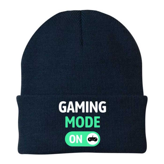 Gaming Mode On Cool Unique Gamer Video Games Fun Gift Knit Cap Winter Beanie