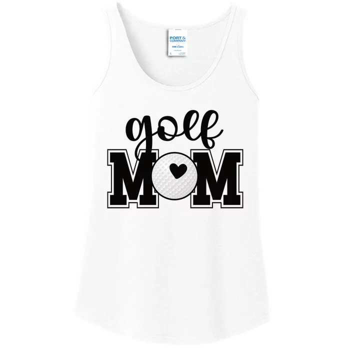 Golf Mom Of A Golf Player Mother Golfing Mama Cool Gift Ladies Essential Tank