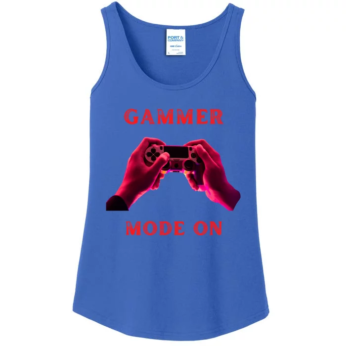 Gammer Mode On Fummy Gamer Saying Gift Ladies Essential Tank