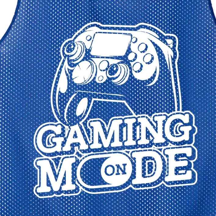 Gaming Mode On Gaming Gamer Nerd Geek Video Games Great Gift Mesh Reversible Basketball Jersey Tank