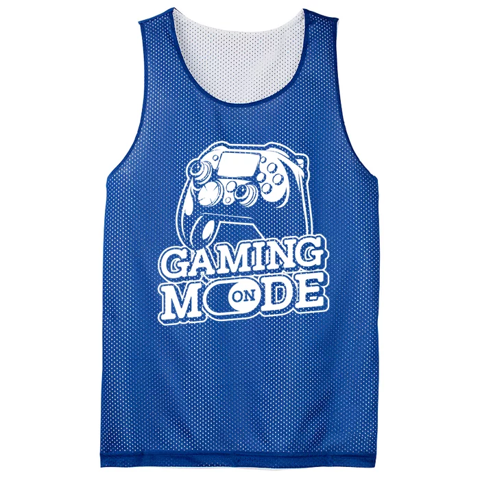 Gaming Mode On Gaming Gamer Nerd Geek Video Games Great Gift Mesh Reversible Basketball Jersey Tank