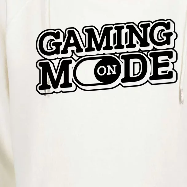 Gaming Mode On Nerd Video Games Geek Video Games Great Gift Womens Funnel Neck Pullover Hood