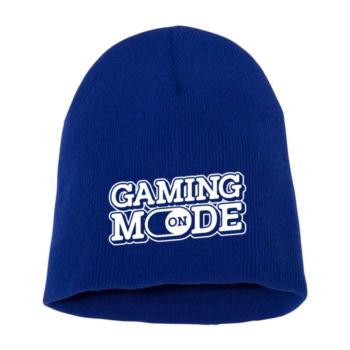 Gaming Mode On Nerd Video Games Geek Video Games Great Gift Short Acrylic Beanie