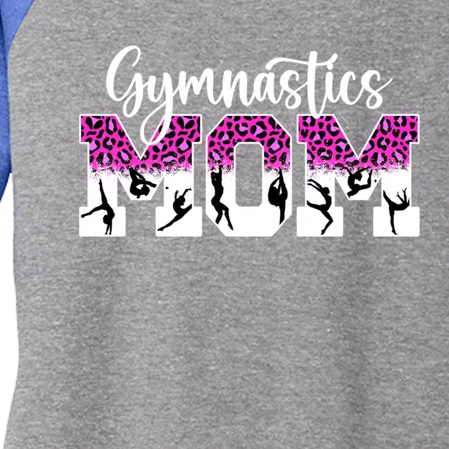 Gymnastics Mom Of A Gymnast Mama Cute Gymnastics Mother Funny Gift Women's Tri-Blend 3/4-Sleeve Raglan Shirt