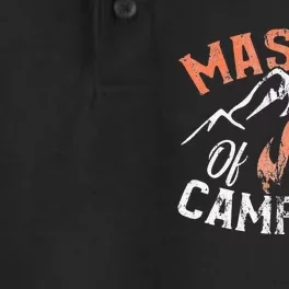 Gifts Master of Campfire Funny Outdoor Camping Dry Zone Grid Performance Polo