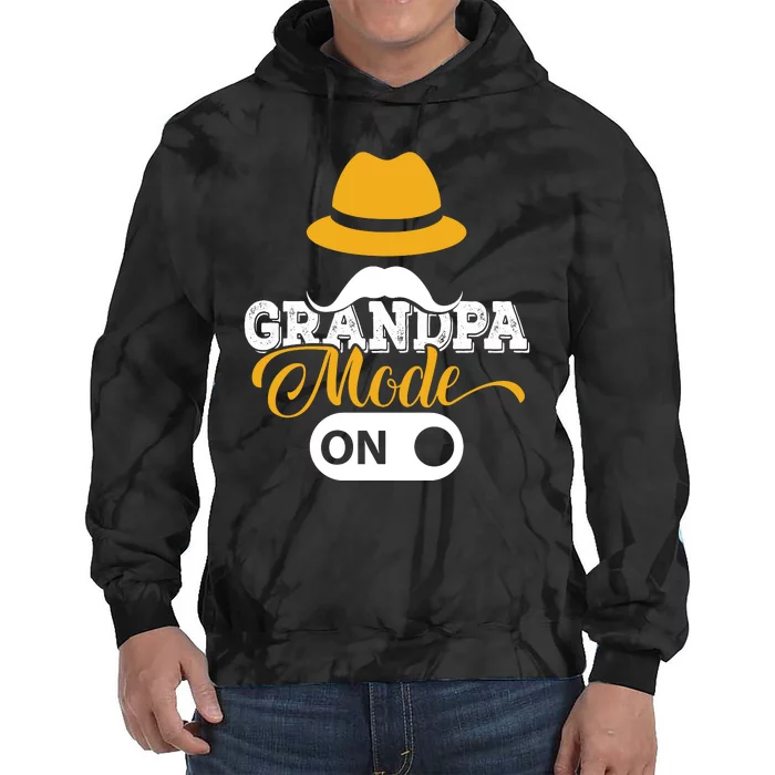 Grandpa Mode On Tie Dye Hoodie