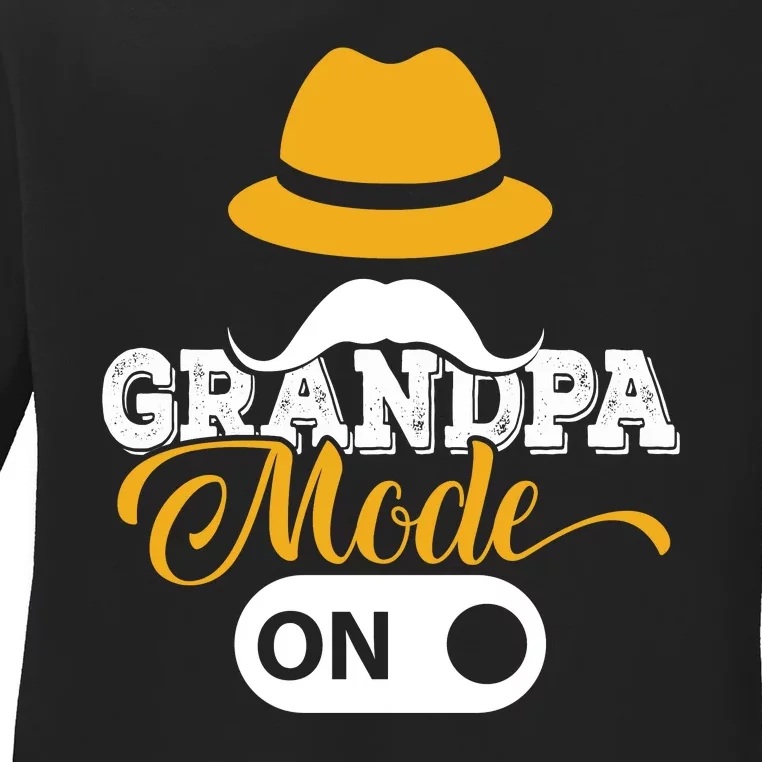 Grandpa Mode On Ladies Long Sleeve Shirt