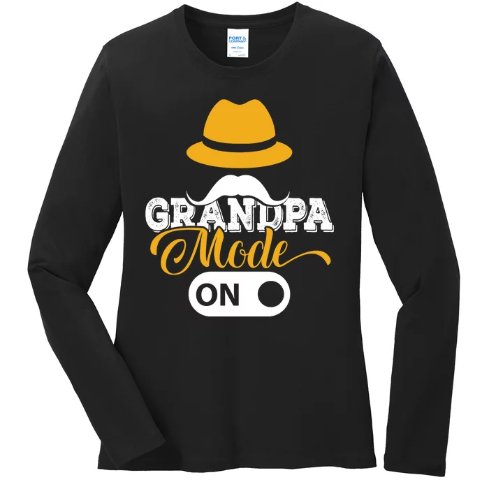 Grandpa Mode On Ladies Long Sleeve Shirt