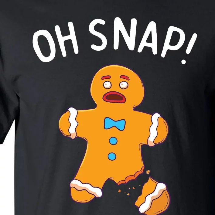 Gingerbread Man Oh Snap Christmas Funny Cookie Baking Gift Short Sleeve Tall T-Shirt