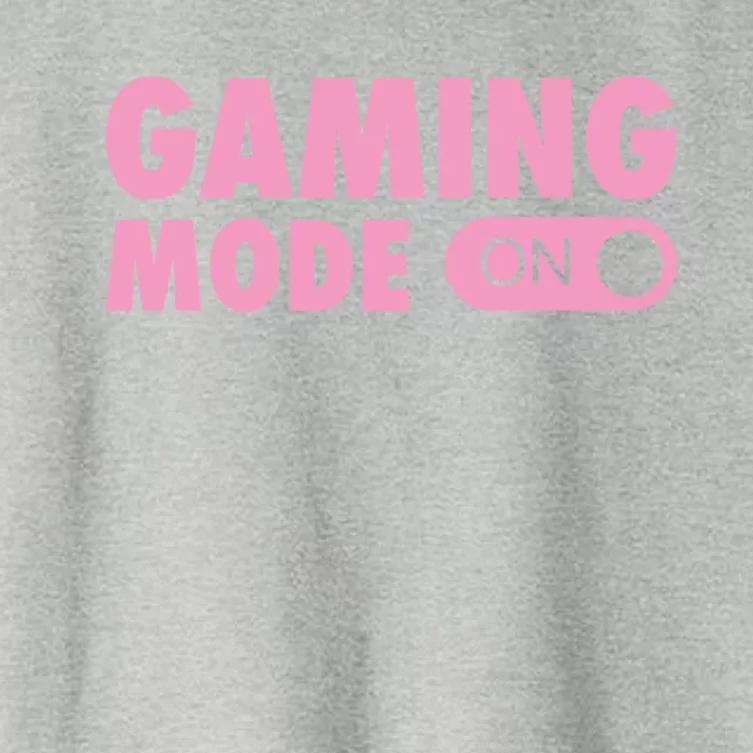 Gaming Mode On Video Games Gamer On Off Switch Gift Women's Crop Top Tee