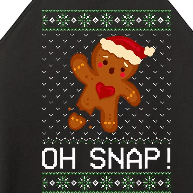 Gingerbread Man Oh Snap Christmas Cookie Women’s Perfect Tri Rocker Tank