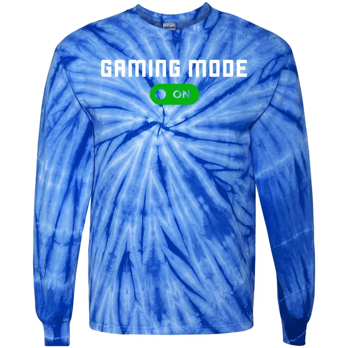 Gaming Mode On Gamer Gaming Gift Tie-Dye Long Sleeve Shirt