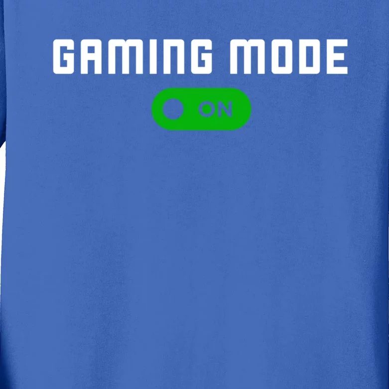 Gaming Mode On Gamer Gaming Gift Kids Long Sleeve Shirt