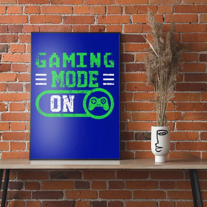 Gaming Mode On Distressed Video Game Controller Gamer Great Gift Poster