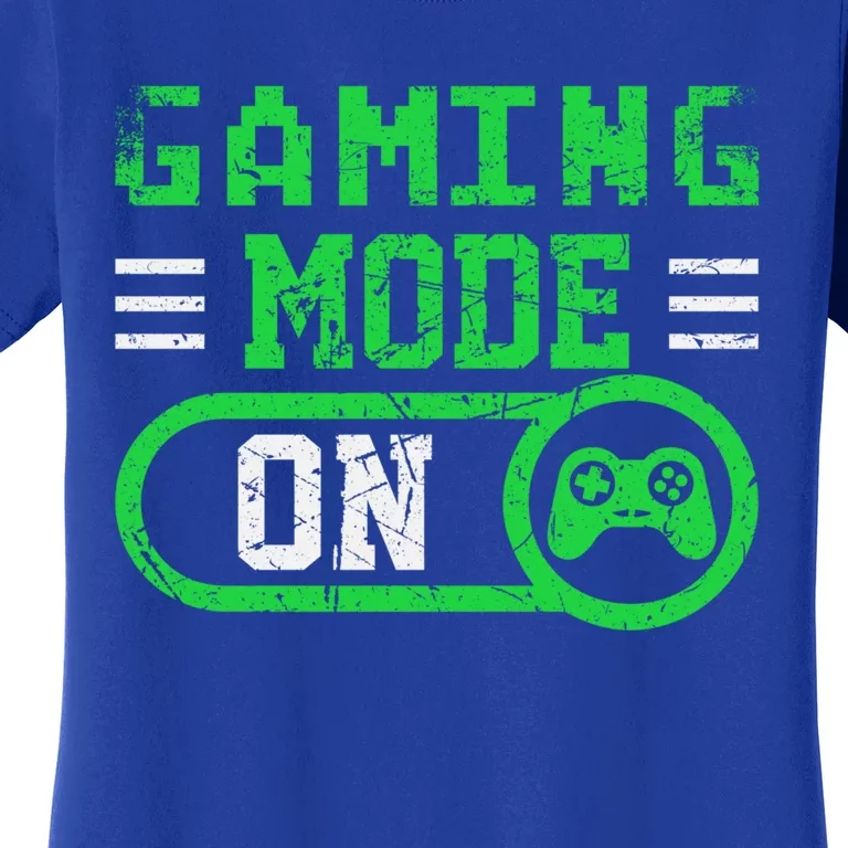 Gaming Mode On Distressed Video Game Controller Gamer Great Gift Women's T-Shirt