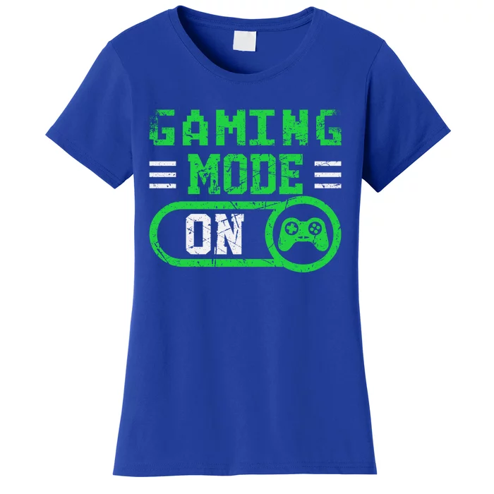 Gaming Mode On Distressed Video Game Controller Gamer Great Gift Women's T-Shirt