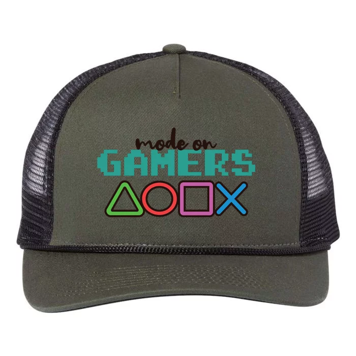 Game Mode On Retro Rope Trucker Hat Cap