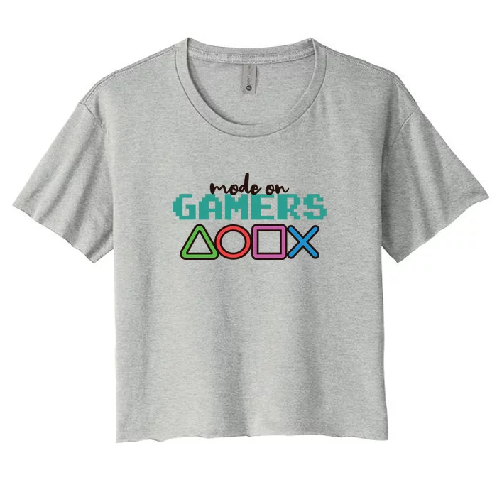 Game Mode On Women's Crop Top Tee