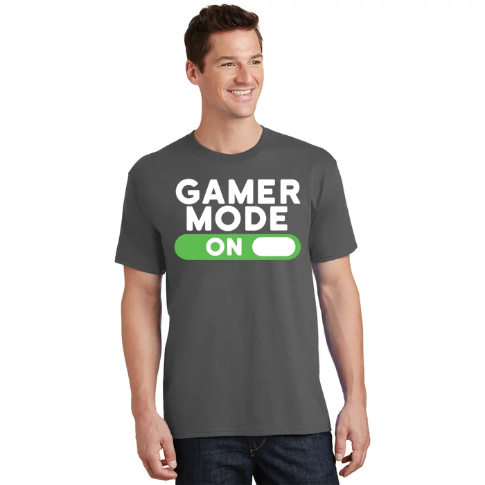 Gamer Mode On Funny Novelty Gaming Video Games T T-Shirt