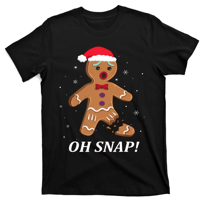 Gingerbread Man Oh Snap Christmas Cookie Costume Baking Team T-Shirt