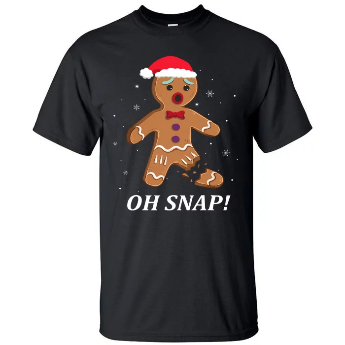 Gingerbread Man Oh Snap Christmas Cookie Costume Baking Team Tall T-Shirt