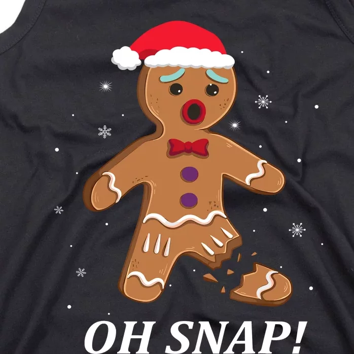 Gingerbread Man Oh Snap Christmas Cookie Costume Baking Team Tank Top