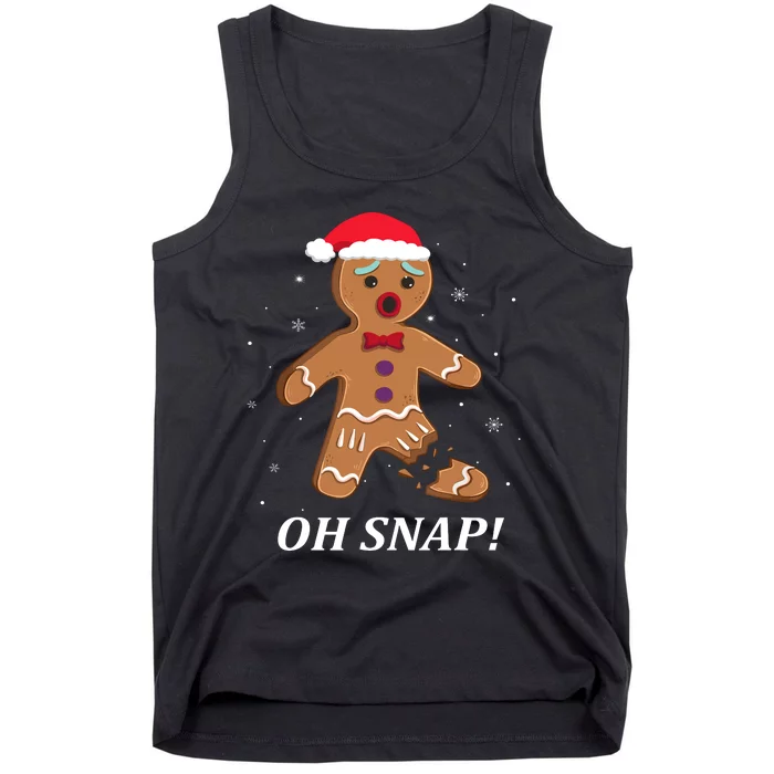 Gingerbread Man Oh Snap Christmas Cookie Costume Baking Team Tank Top