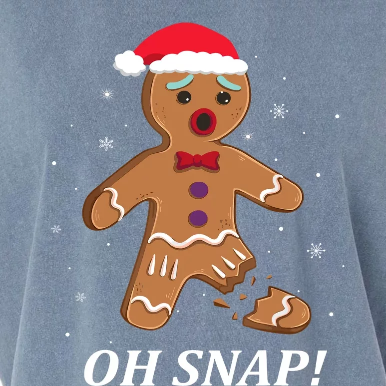 Gingerbread Man Oh Snap Christmas Cookie Costume Baking Team Garment-Dyed Women's Muscle Tee