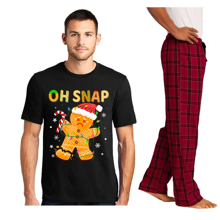 Gingerbread Man Oh Snap Funny Cute Christmas Pajama Set