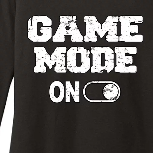 Game Mode On Video Games Player Quote Fun Outfit Cool Gift Womens CVC Long Sleeve Shirt