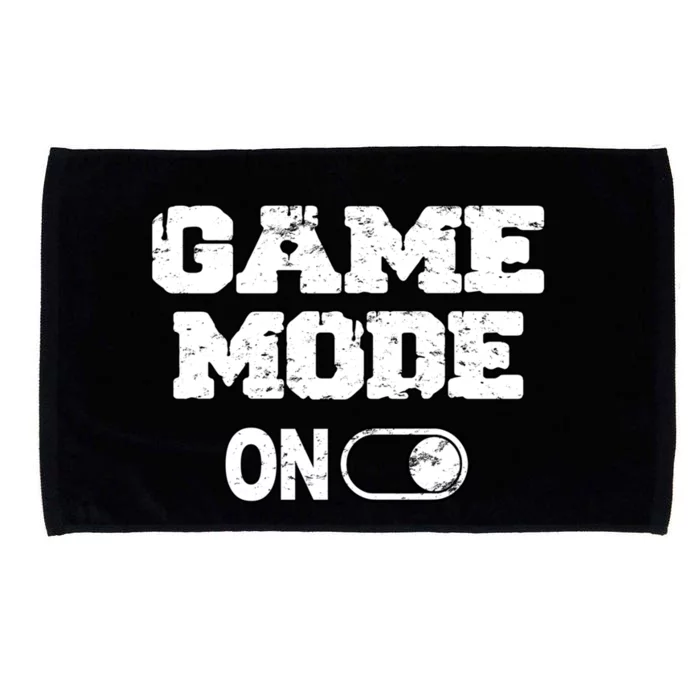 Game Mode On Video Games Player Quote Fun Outfit Cool Gift Microfiber Hand Towel