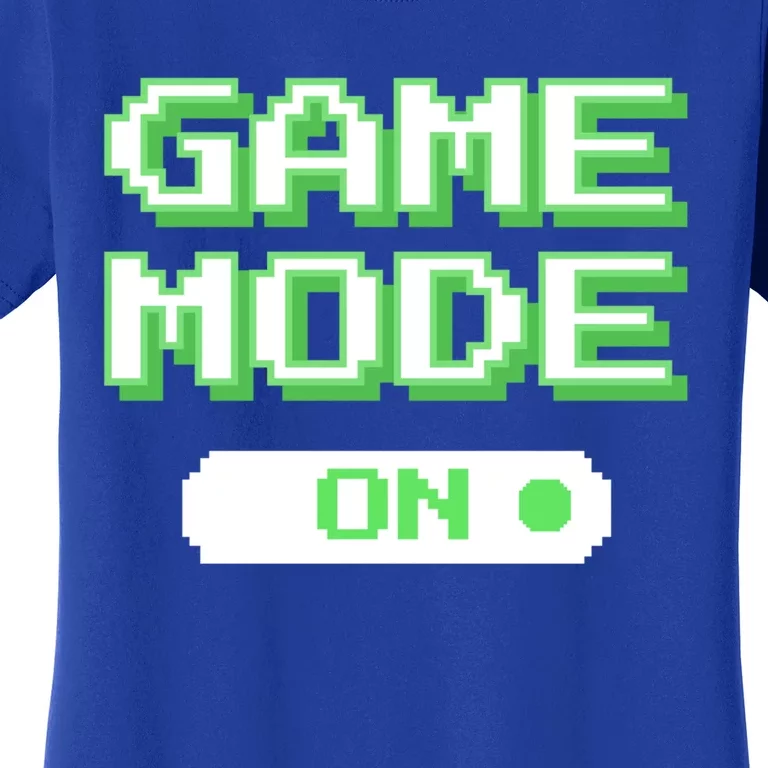 Game Mode On Funny Gamer Video Games Ugly Christmas Meme Great Gift Women's T-Shirt