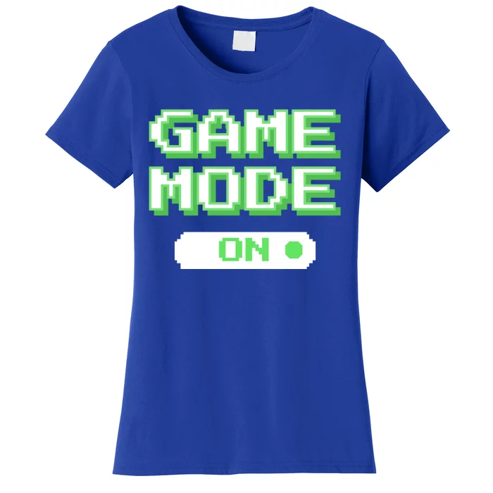 Game Mode On Funny Gamer Video Games Ugly Christmas Meme Great Gift Women's T-Shirt