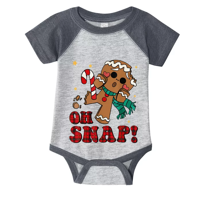 Gingerbread Man Oh Snap Christmas Funny Cookie Baking Infant Baby Jersey Bodysuit