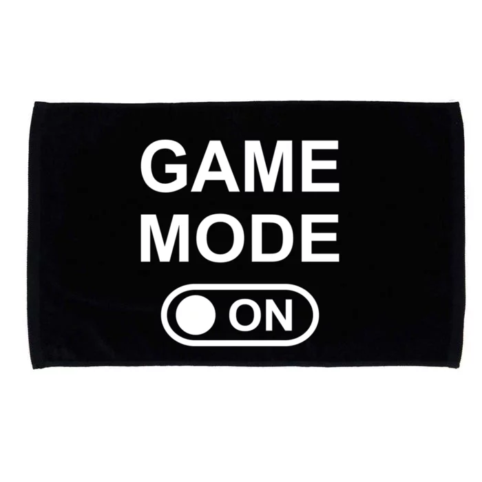 Game Mode On Funny Gaming Cool Gamer Simple Gift Microfiber Hand Towel