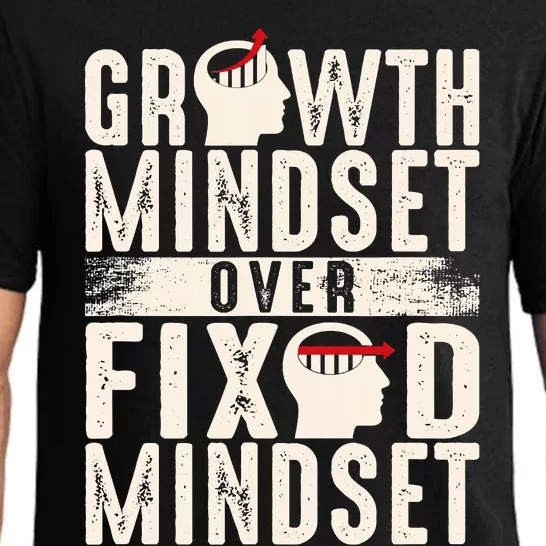 Growth Mindset Over Fixed Mindset Gift Idea Pajama Set