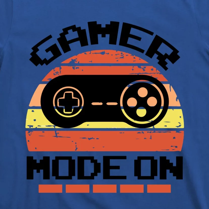 Gamer Mode On Level Up Gaming Culture Merch Video Games Cute Gift T-Shirt