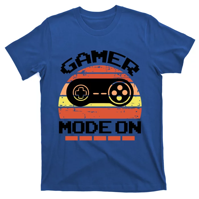 Gamer Mode On Level Up Gaming Culture Merch Video Games Cute Gift T-Shirt