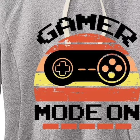 Gamer Mode On Level Up Gaming Culture Merch Video Games Cute Gift Women's Fleece Hoodie