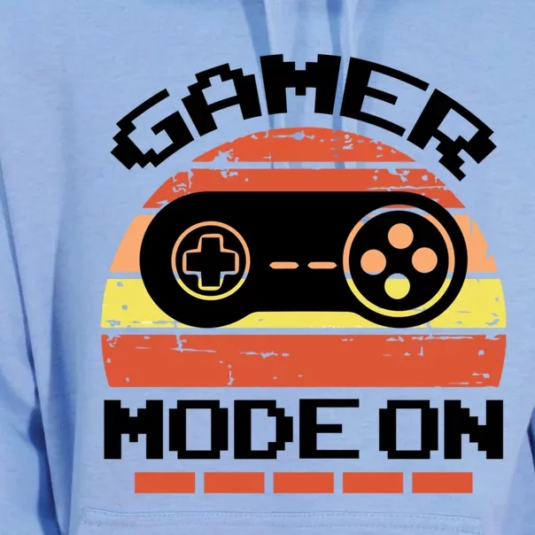 Gamer Mode On Level Up Gaming Culture Merch Video Games Cute Gift Unisex Surf Hoodie