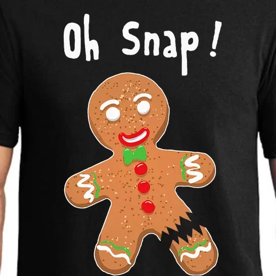 Gingerbread Man Oh Snap Christmas Cookie Costume Baking Team Pajama Set