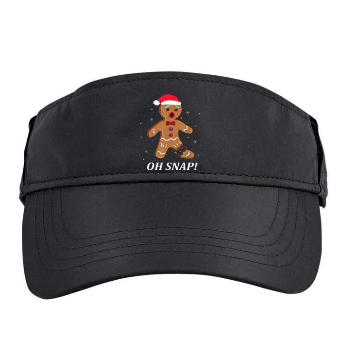 Gingerbread Man Oh Snap Christmas Cookie Costume Baking Team Adult Drive Performance Visor